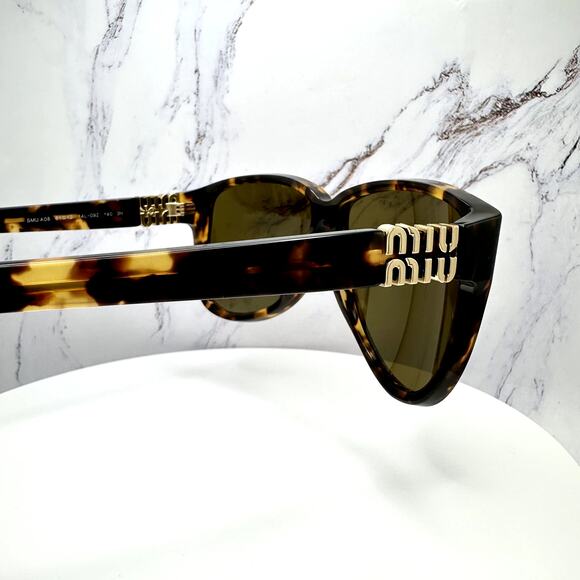 New MIU MIU Sunglasses Aviator Pilot Brown Honey Havana Tortoise main image 5